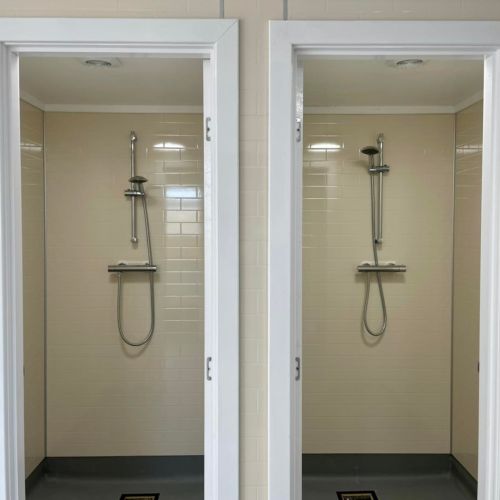 Modern and stylish shower blocks